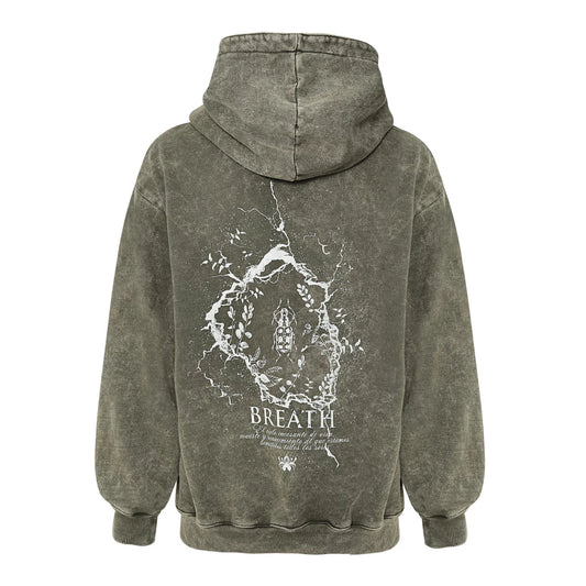 HOODIE FLORDELPAVIMENTO VERDE