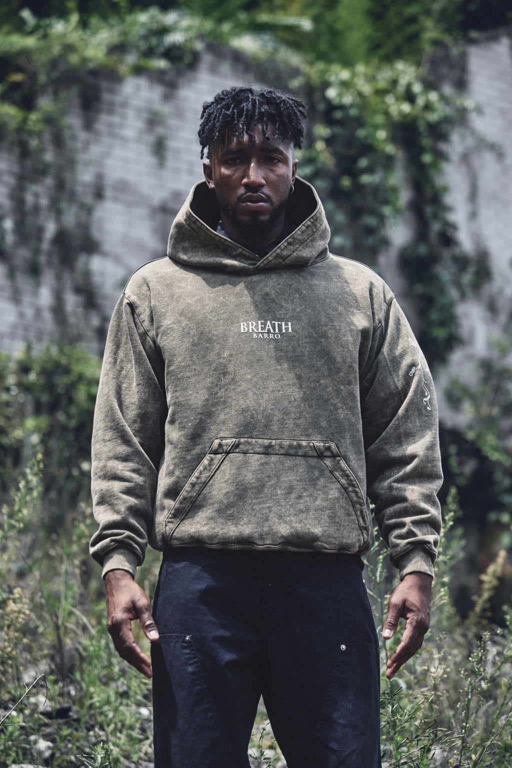 HOODIE FLORDELPAVIMENTO  VERDE