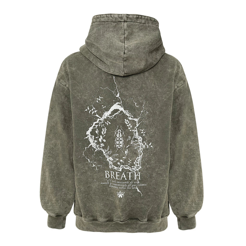 HOODIE FLORDELPAVIMENTO  VERDE